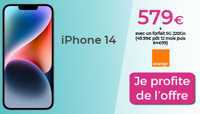iPhone 14 avec forfait Orange
