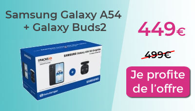 Promo Boulanger Samsung Galaxy A54 5G + Galaxy Buds2