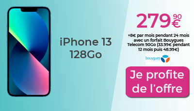 Forfait Bouygues Telecom iPhone 13