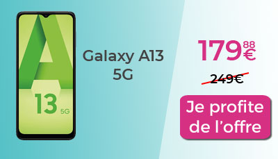 Samsung Galaxy A13 5G promo Amazon