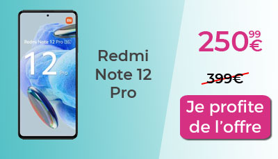 promo Xiaomi Redmi Note 12 pro Vente privée Rakuten