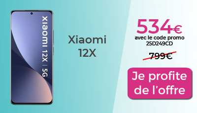 Xiaomi 12X promo Cdiscount