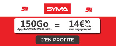 fin de la promo 1590 Go en 5G de syma