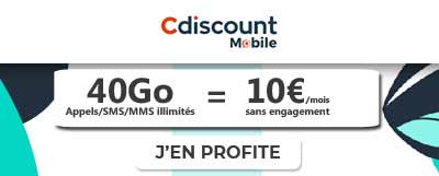 Cdiscount 40Go à 10? à vie