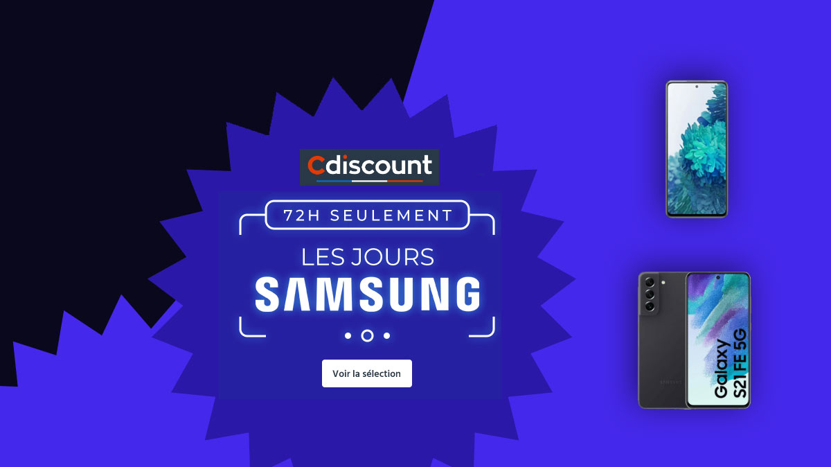 Cdiscount et Samsung cassent les prix du Galaxy S20 FE 5G et du Galaxy S21 FE 5G !
