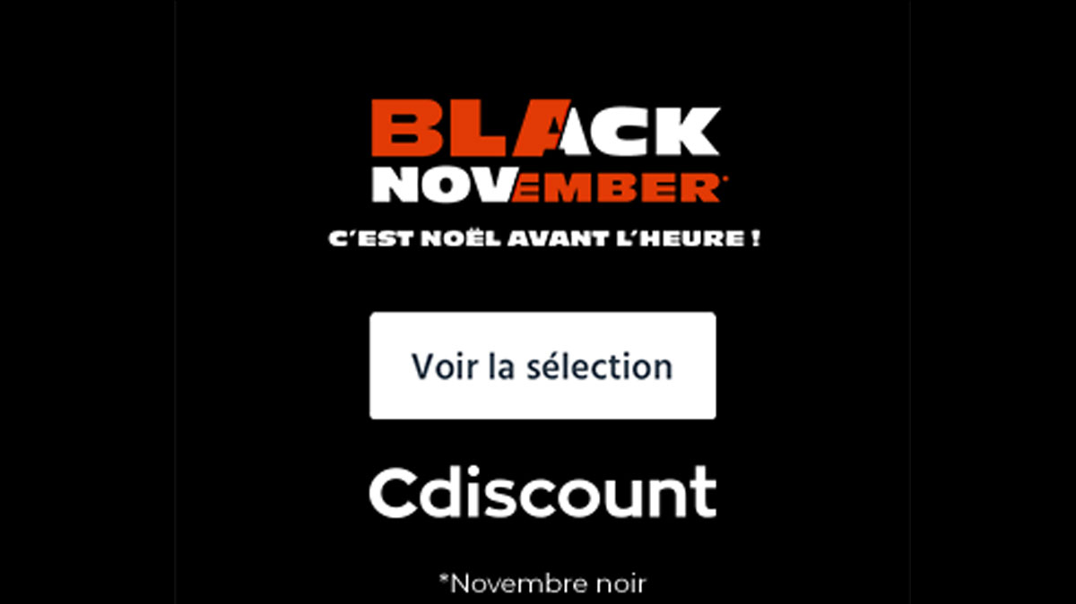 Cdiscount lance son Black November avec de jolies réductions sur de nombreux produits