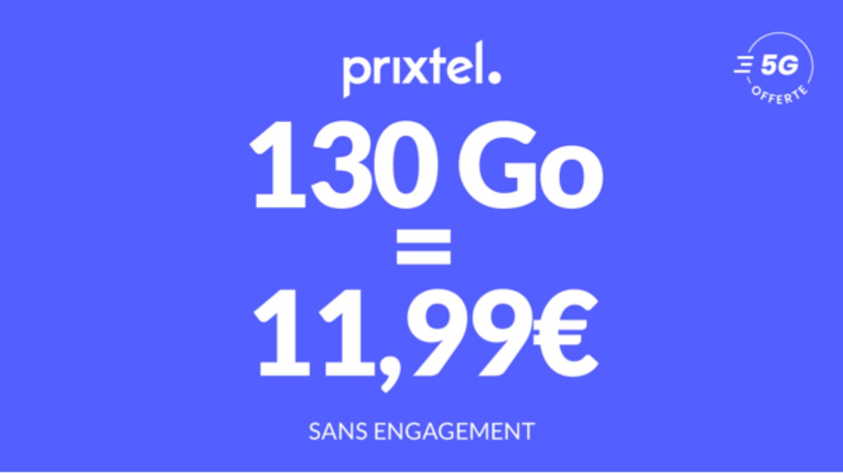 Ce forfait mobile 130 Go est à seulement 11,99 € par mois sans engagement… avec la 5G gratuite : profitez-en !