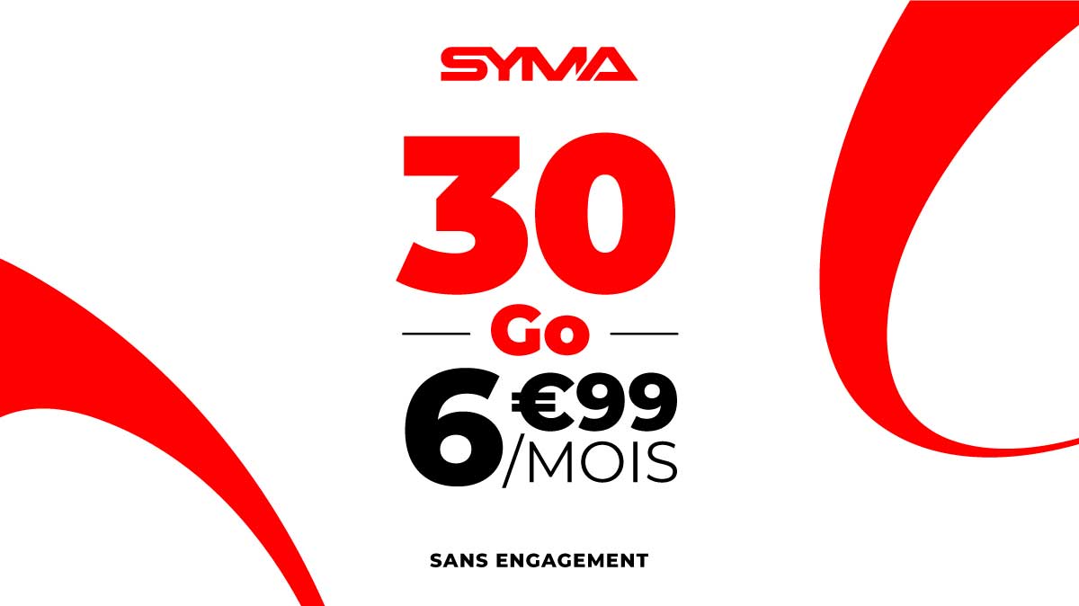 Ce forfait mobile 30 Go à 6,99 € par mois sans engagement est une super affaire !