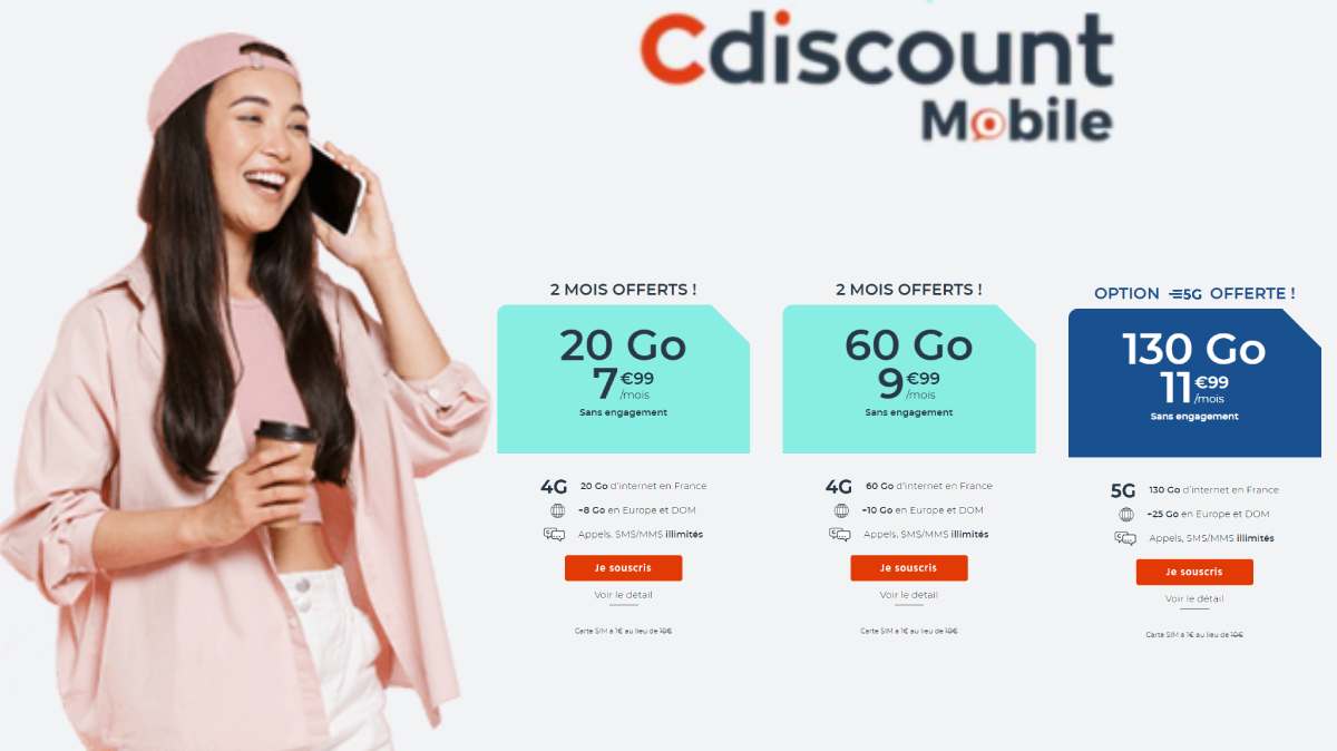 Trois bons plans forfait mobile pas cher et sans engagement pour Noël à découvrir chez Cdiscount Mobile !