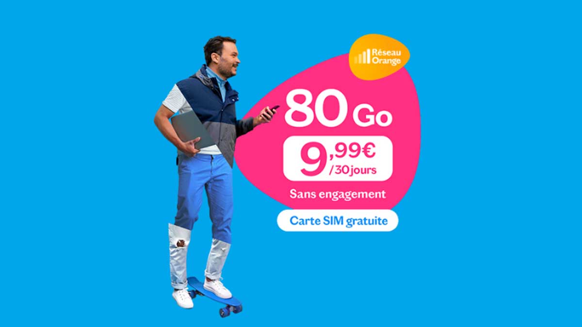 Ces trois maxi forfaits mobile 80, 130 et 250Go sur le réseau Orange sont à prix exceptionnel !