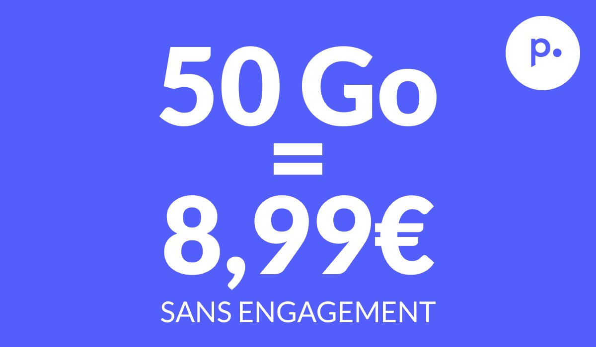 Craquez pour ce forfait mobile 50 Go à prix canon chez Prixtel