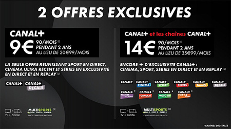 vente privée canal plus