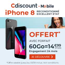 promo Cdiscount iPhone 8