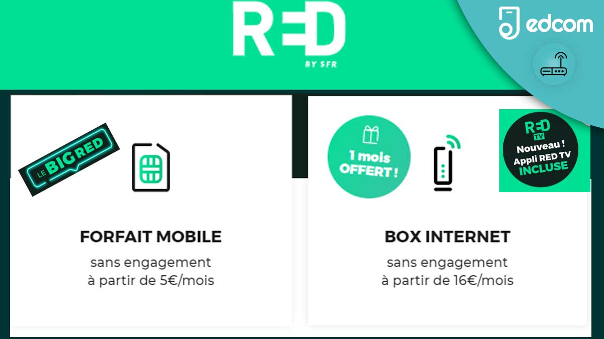 Cumulez les promos RED by SFR pour votre forfait Internet et mobile !
