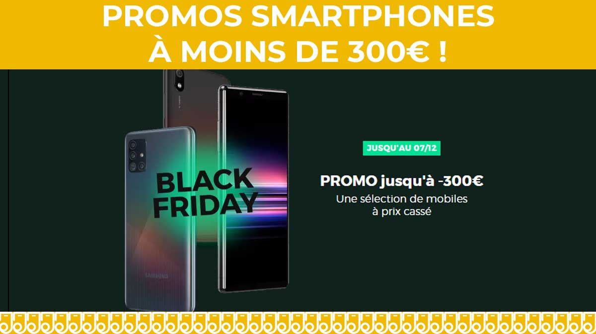Cyber Monday : 3 promos smartphones à moins de 300€ chez RED by SFR