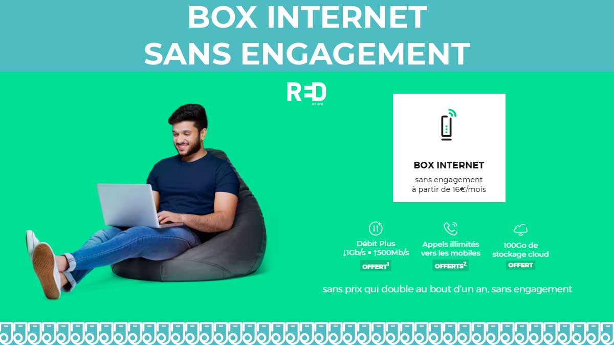 Découvrez la box internet sans engagement de RED by SFR !