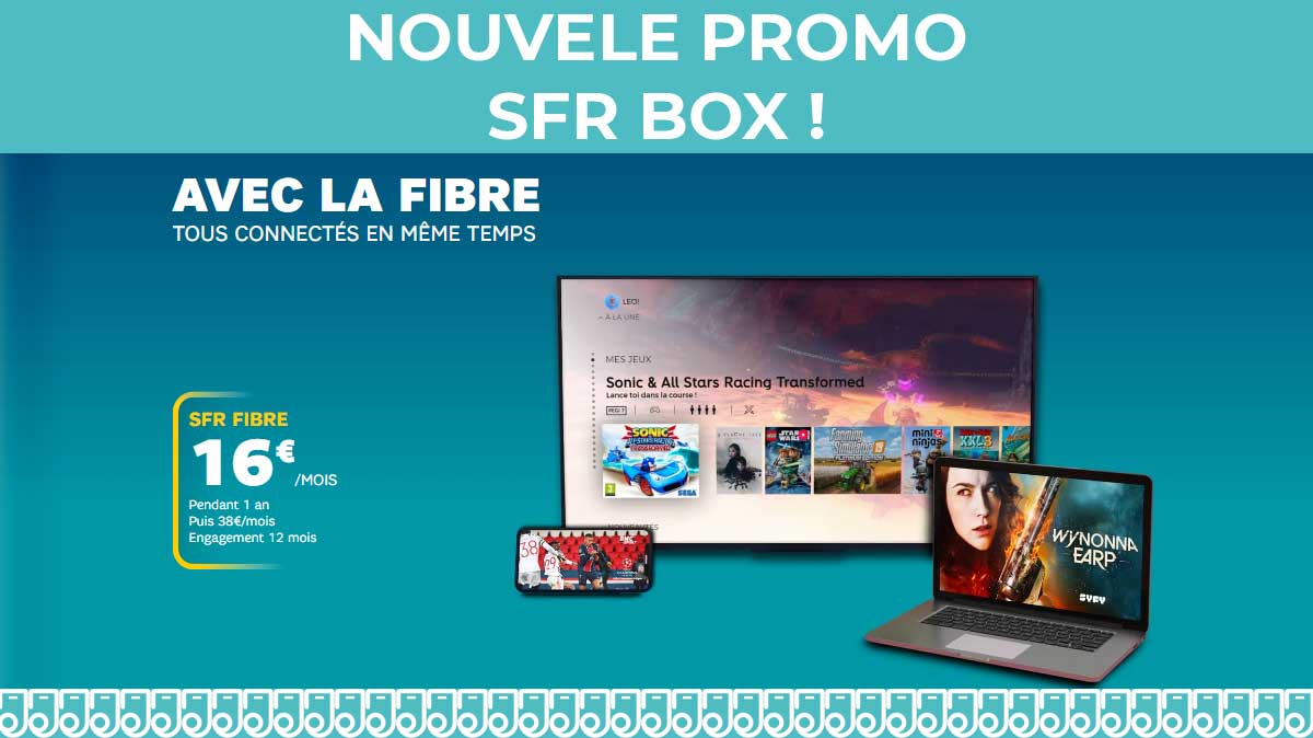 Découvrez la nouvelle promo Box SFR et profitez de la fibre à seulement 16€ !