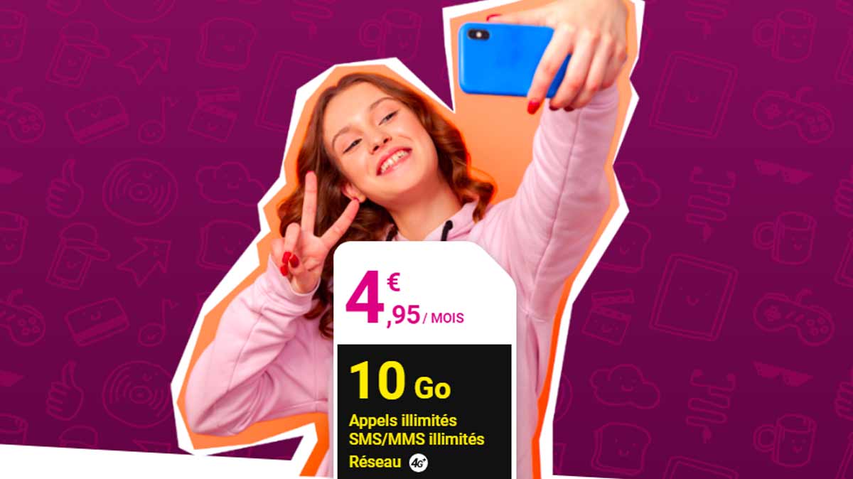 Démarrez la rentrée en beauté avec ce forfait mobile illimité à 4.95€ par mois sans engagement et sans condition