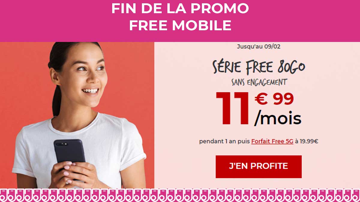 Dernière minute : Le forfait Free Mobile 80Go en promo à 11.99€
