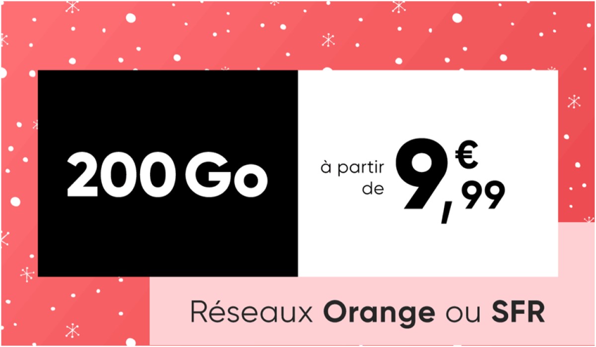 Dernières heures : forfait mobile de 50 à 200Go à partir de 9€99 sur Orange ou SFR
