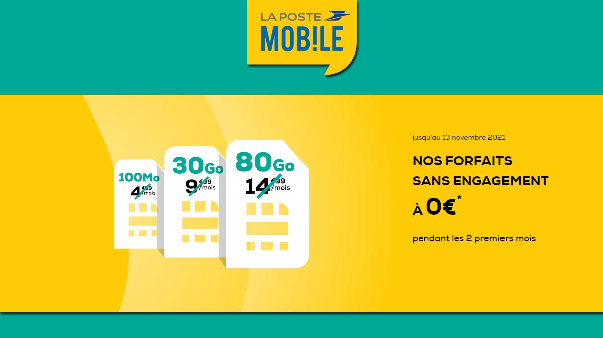 Dernier jour des forfaits mobiles à 0 euro chez la Poste Mobile !