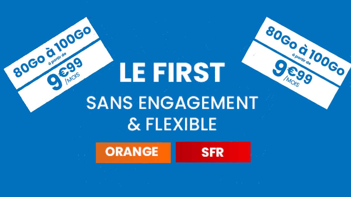 Dernier jour pour craquer pour ce forfait mobile 80Go à 9.99€ par mois à VIE sur le réseau Orange ou SFR