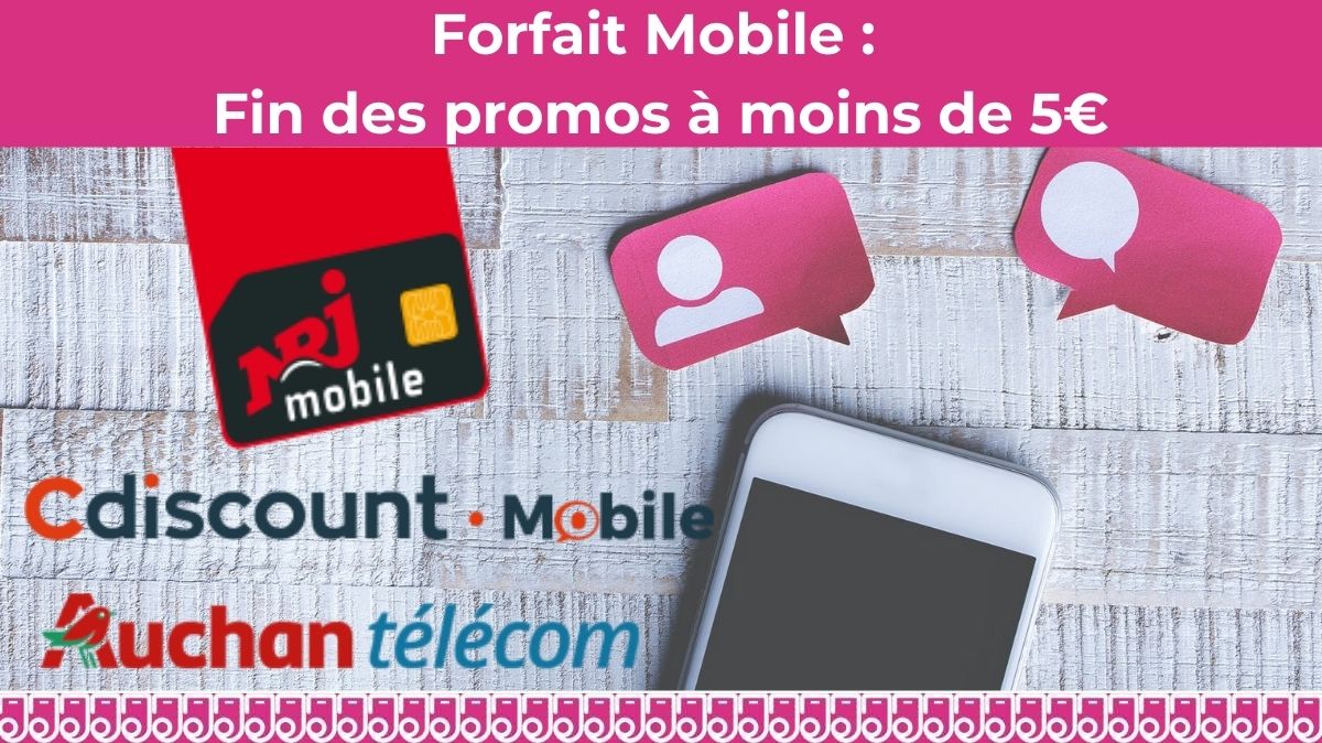 Dernier jour pour les promos forfaits mobiles à moins de 5€