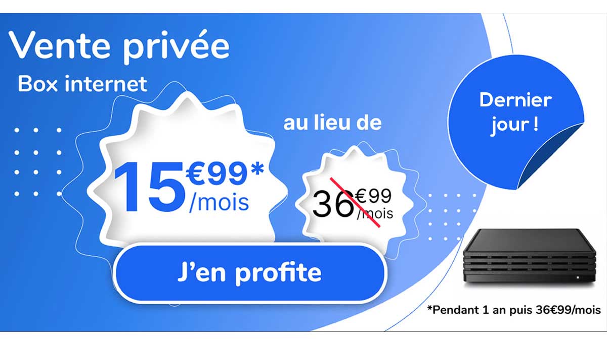 Dernier jour pour profiter de la vente privée box internet Edcom x BeMove à 15,99€/mois !