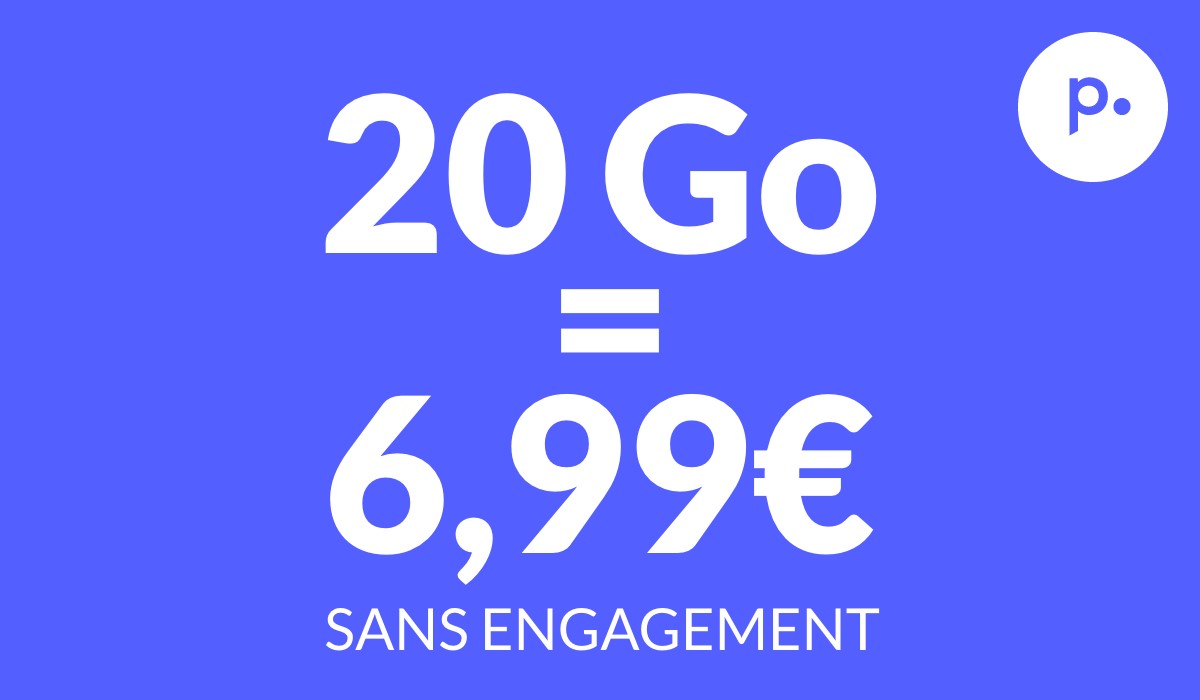 Donnez un bol d’air à vos finances avec ce forfait mobile 20Go à 6,99 € par mois sans engagement !