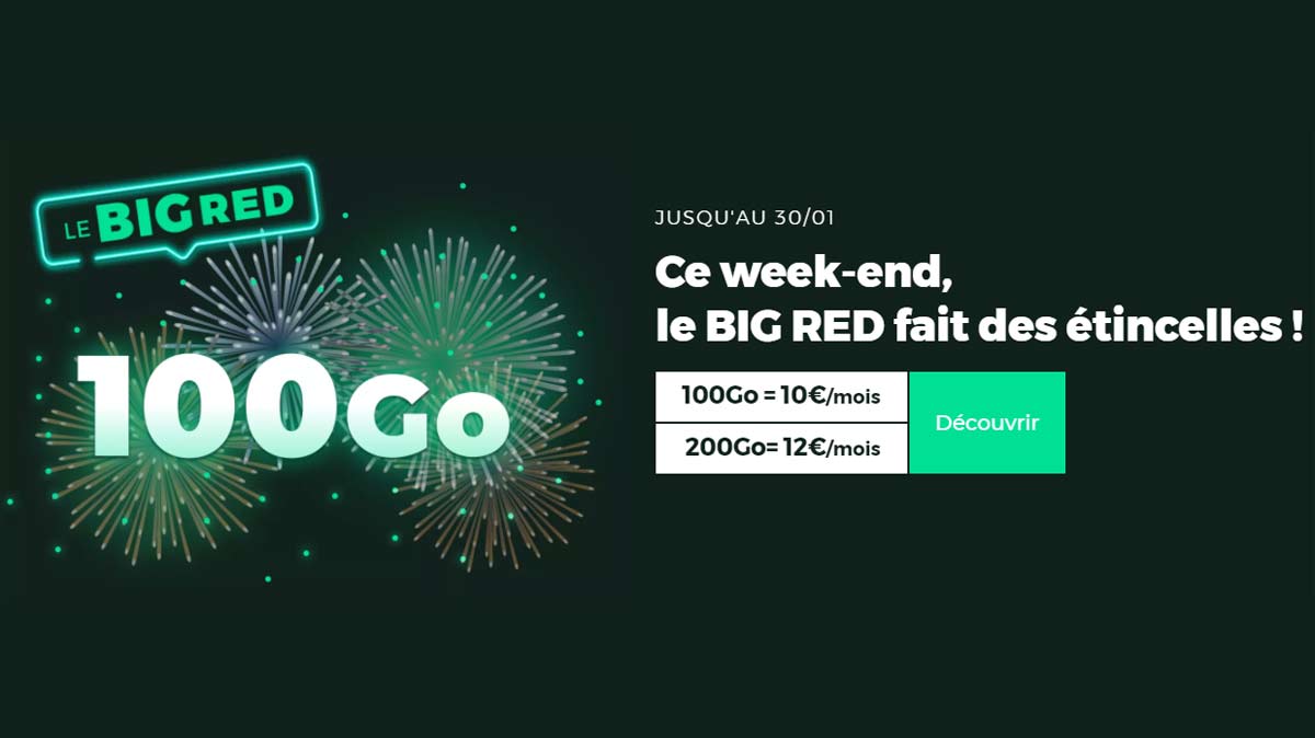Enorme surprise de RED by SFR pour le week-end !