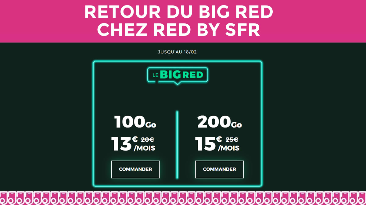 Enormes promotions dévoilées chez RED pour 3 jours seulement