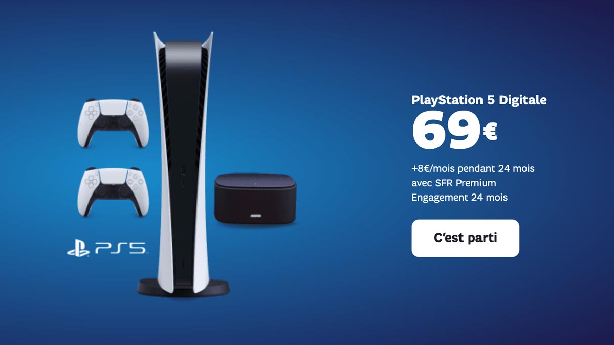 Exclu du jour ! Votre future PS5 à 69€ grâce au fournisseur SFR et sa Box Fibre en promo