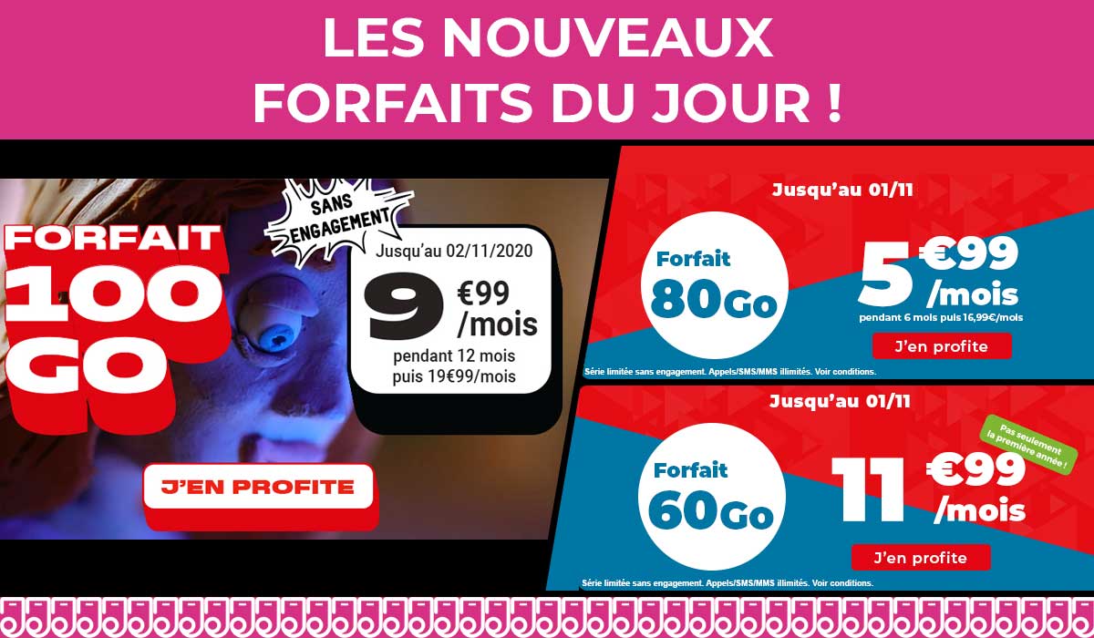 FORFAIT MOBILE : les nouveautés du jour avec NRJ Mobile et Auchan Télécom