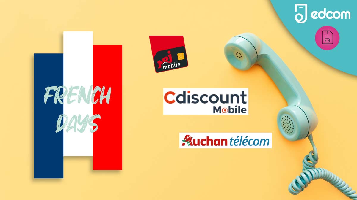 FRENCH DAYS : Découvrez les forfaits mobiles pas chers dès 1,99€ des MVNOs !