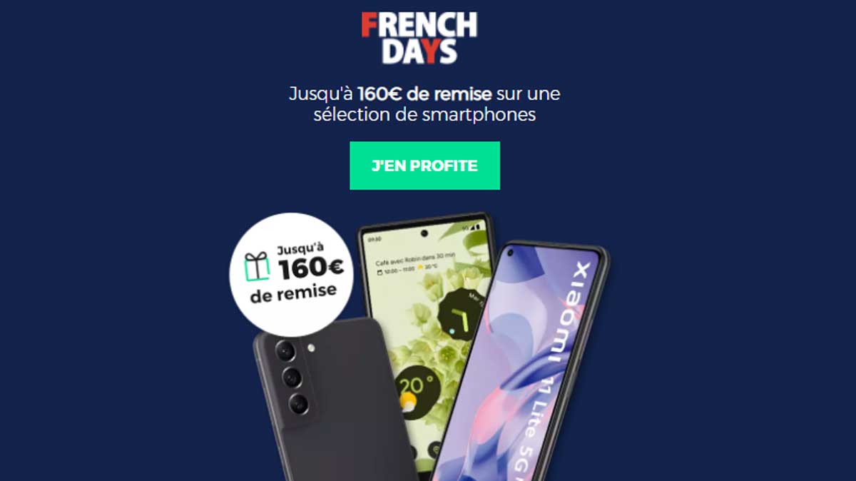 FRENCH DAYS RED by SFR : Galaxy S21 FE, Google Pixel 6, Xiaomi 11T Pro...à prix cassés