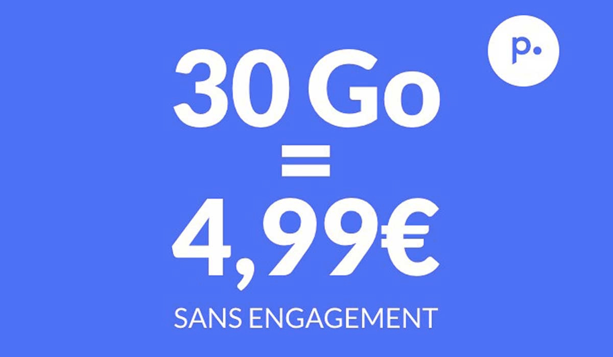 Forfait mobile 30 Go à 4,99 € par mois : cette superbe promo est prolongée !