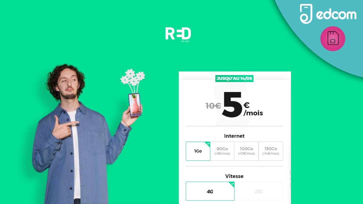 Forfait RED : 1 semaine de plus pour profiter des promo dès 5 euros !