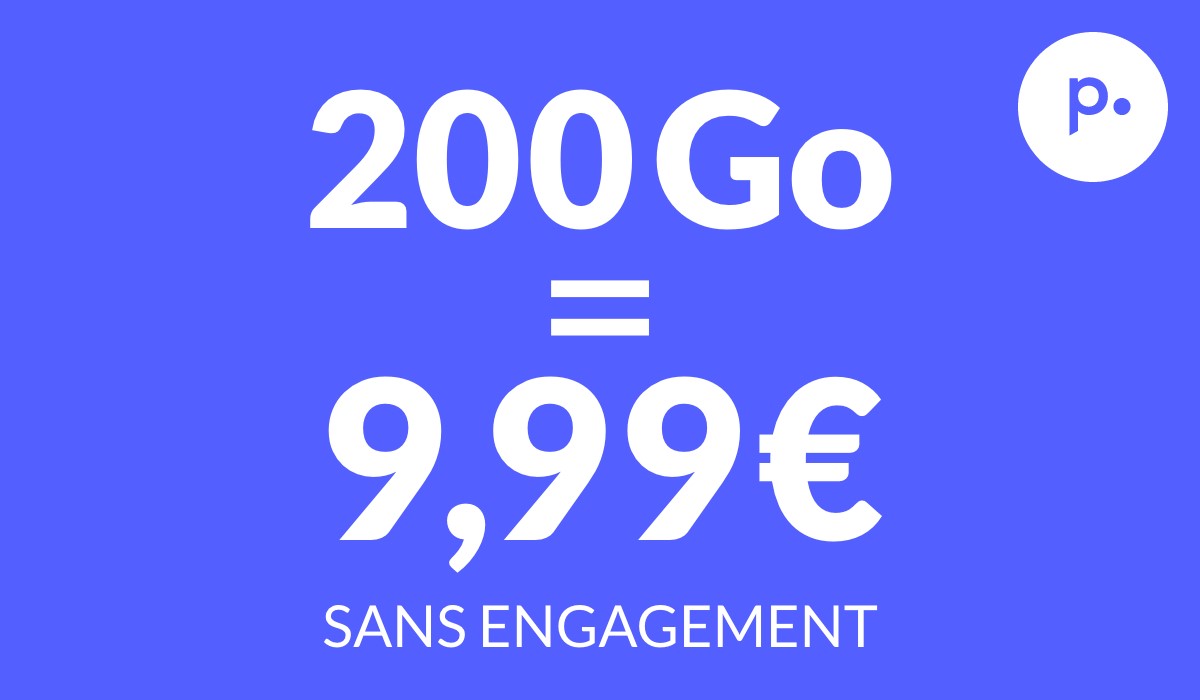 Forfait mobile 200 Go à 9,99 € : la promo canon de Prixtel pour débuter l’année !