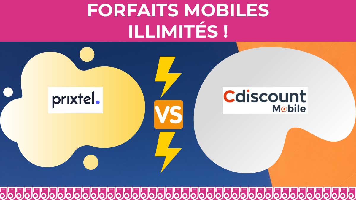 Forfait mobile 200Go : le forfait pas cher de Cdiscount contre la forfait flexible sur le réseau Orange de Prixtel !