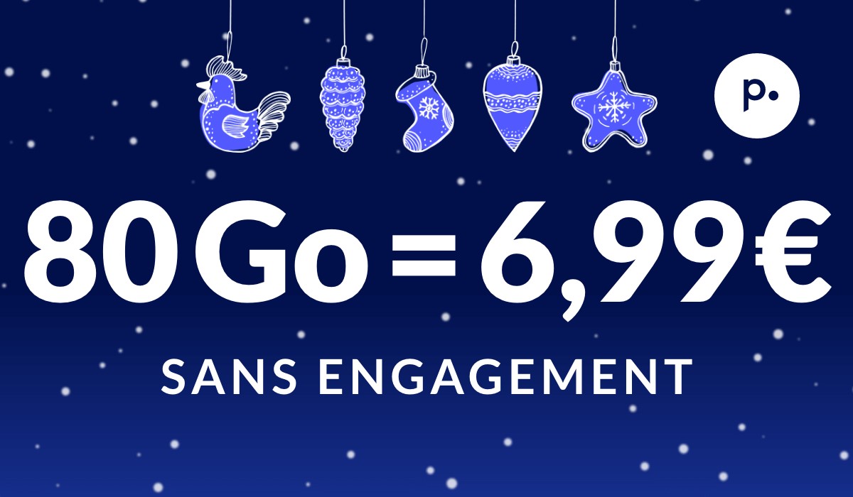 Forfait mobile 80 Go à 6,99 € : l’offre canon de Prixtel pour débuter 2022 !