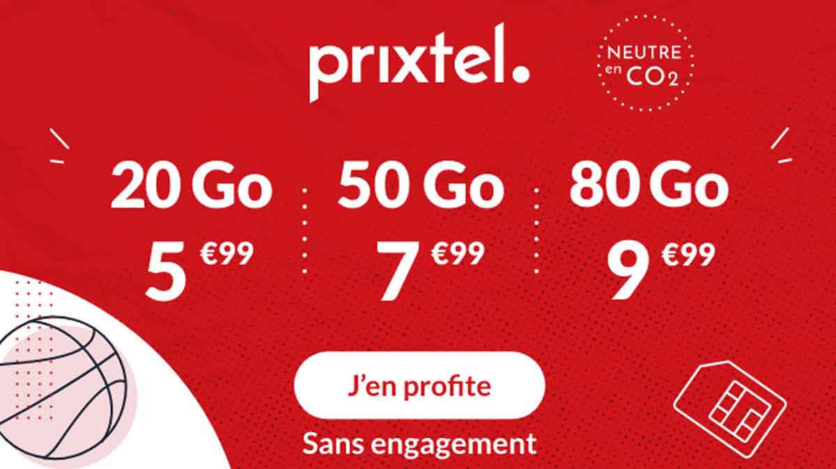 Forfait mobile : Prixtel marque des points avec son offre Le dunk !