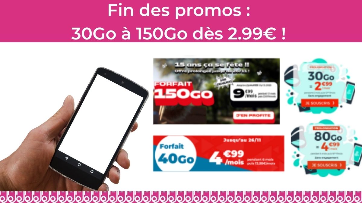 Forfait pas cher : les trois promos à saisir avant minuit chez les MVNO