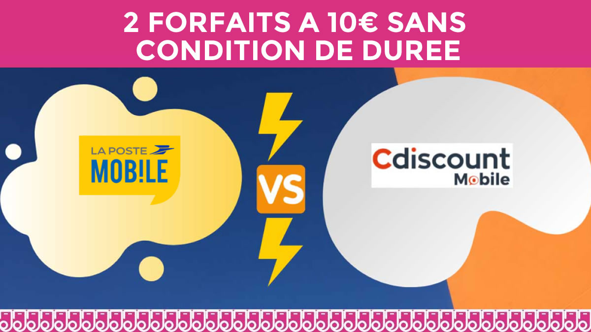 Forfaits 30 ou 50Go de data à 10€ par mois : un prix qui ne bougera pas  !