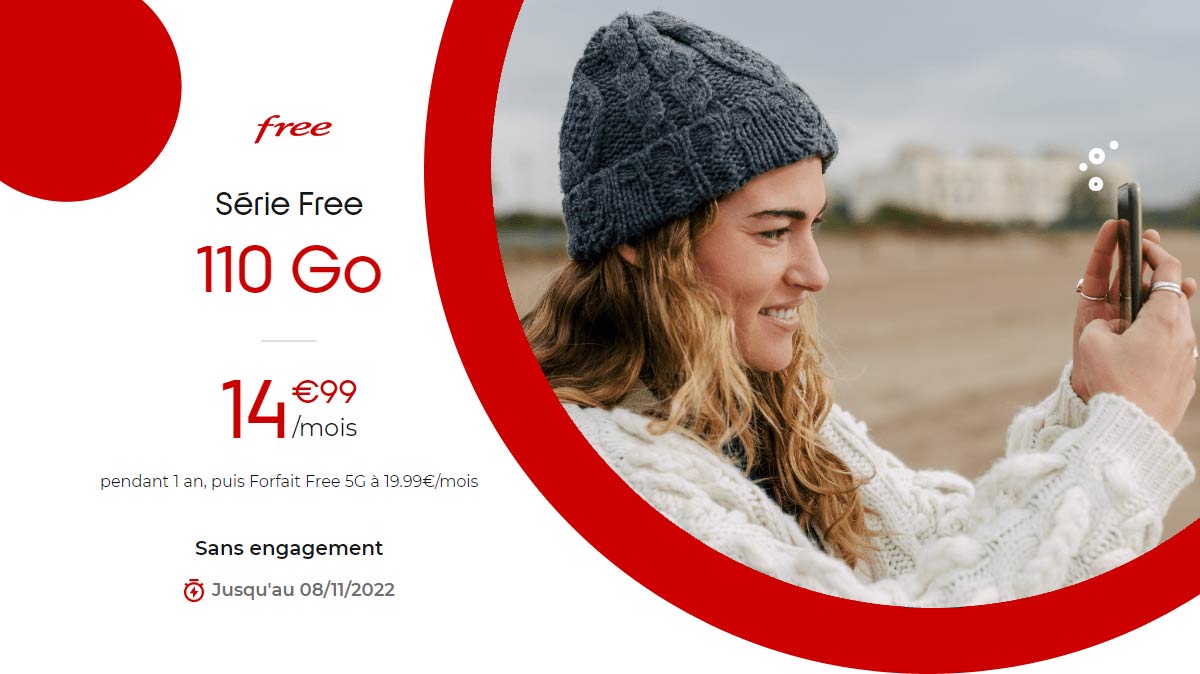 Free arrête sa promo forfait mobile avec 110Go dans seulement quelques heures, profitez-en vite !