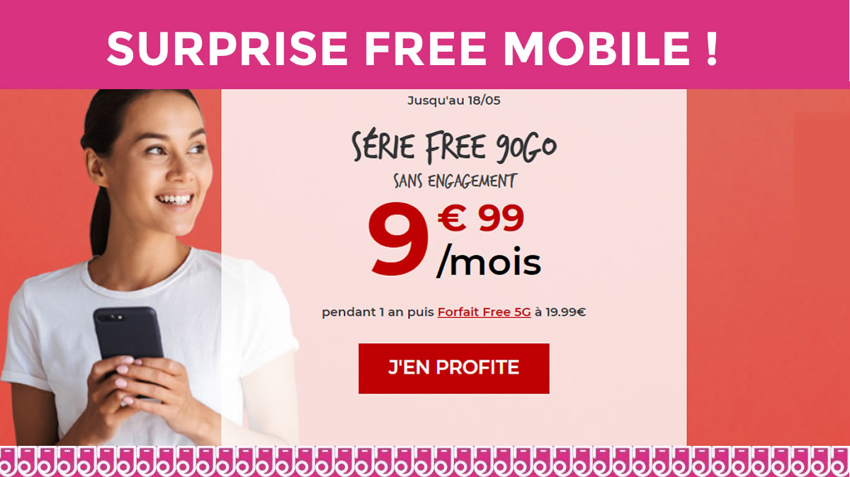 Free crée la surprise en offrant 20Go de plus pour 1€ de moins sur sa série spéciale promo