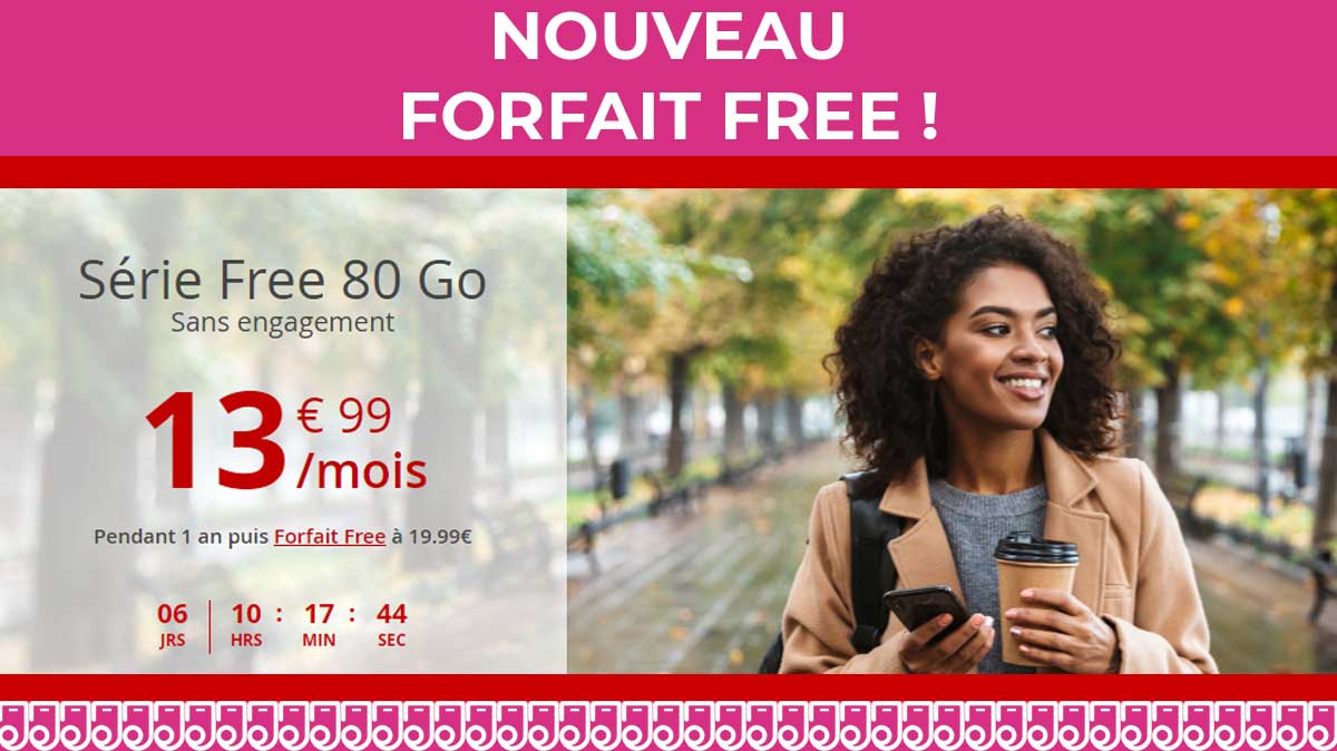 Free mobile lance une nouvelle promo avec 80Go de 4G !