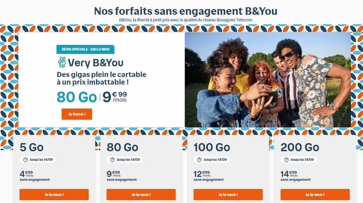 Gros changements dans les promos B&You aujourd'hui !