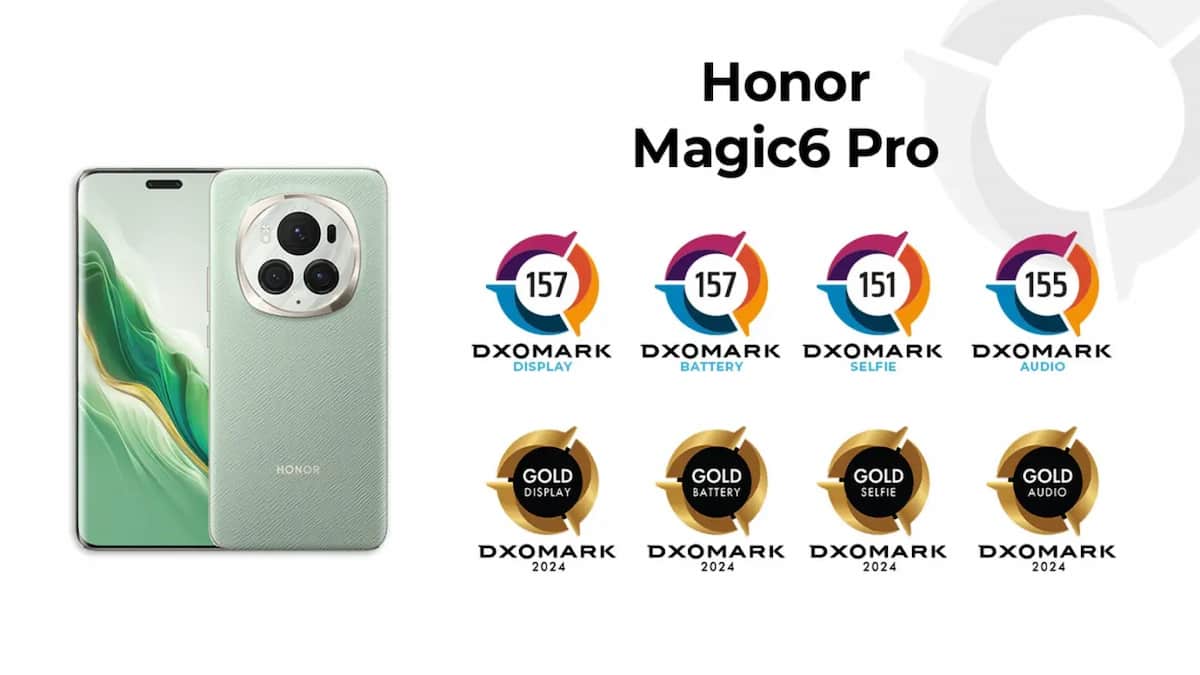 Le honor Magic 6 pro obtient 157 points selon DXOmark