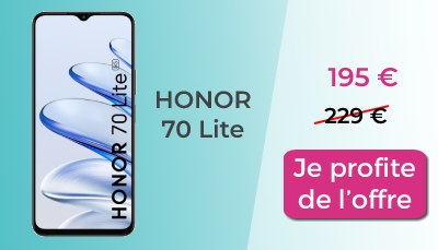 Honor 70 Lite sur Amazon