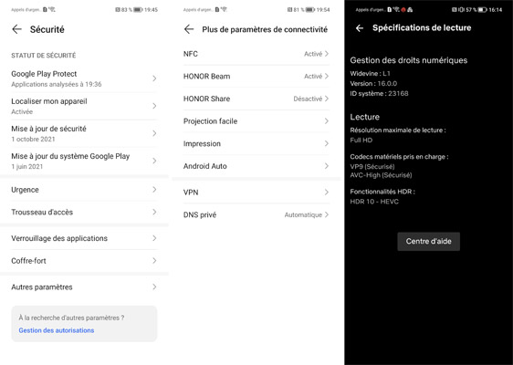 Honor 50 interface 3